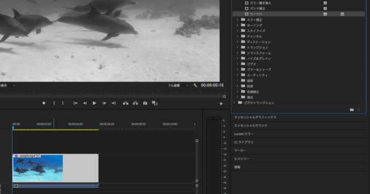 Adobe Premiere Proで動画と静止画をモノクロやセピアにする方法 Webマガジン 株式会社296 川崎のホームページ制作会社